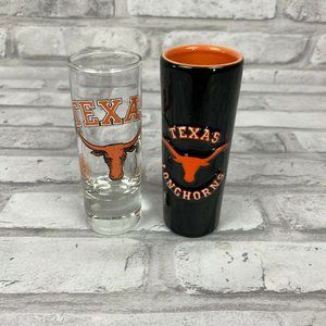 Dining - 2 University of Texas UT Longhorns Shot Glasses Dining - 2 University of Texas UT Longhorns Shot Glasses